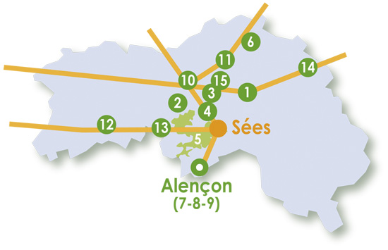 Sites à découvrir dans l'Orne autour de Sées